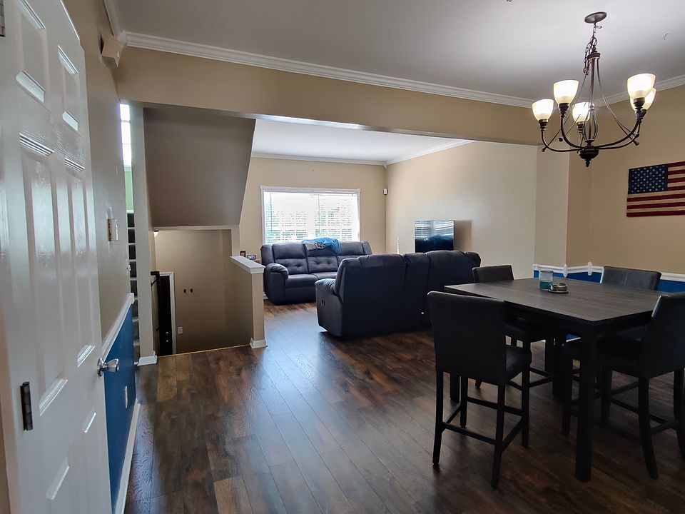 Dining/Living Rooms with furniture and trim:)