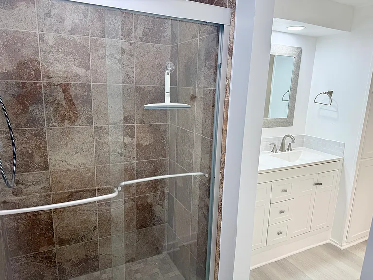 Master bath walk-in shower