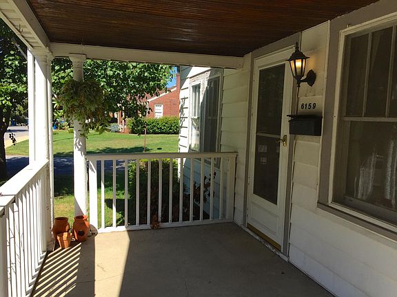 Front porch, and look at that ceiling!