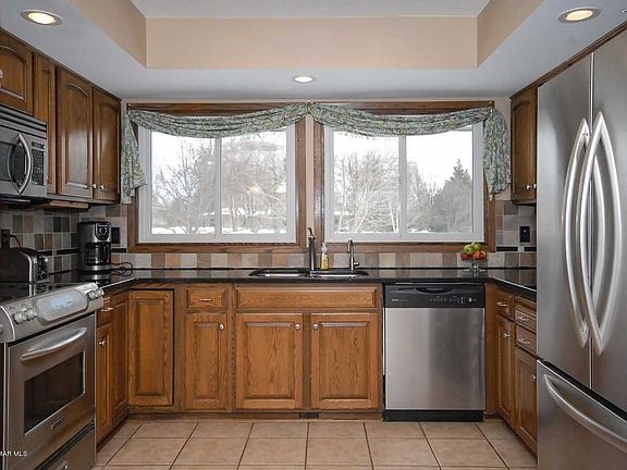 Kitchen with tile floors
