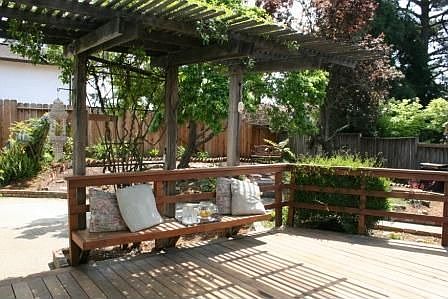 inviting patio off kitchen