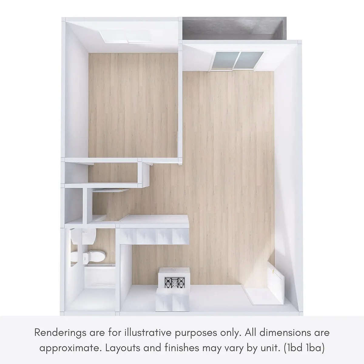 Floor plan 1 Bedroom