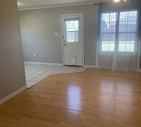 Living room and dining area