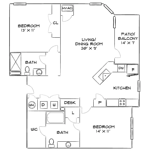 Floor plan Design 2B
