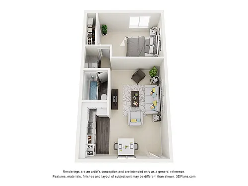 Floor plan One Bedroom