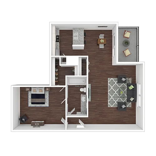 Floor plan 1x1LGU (Buena Vista II)