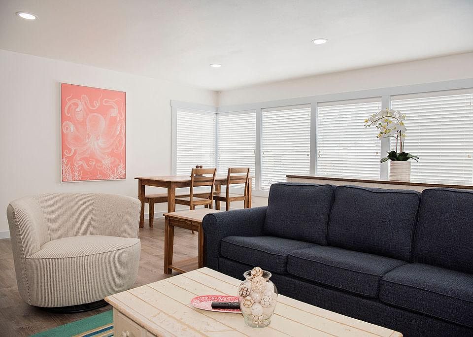 Open living room/dining room