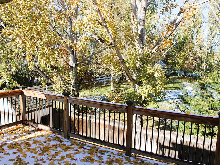 Master bedroom deck