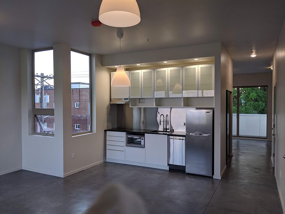 Kitchen from living area