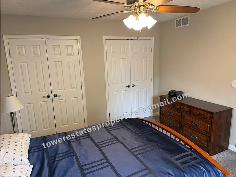 Bedroom 2 - French doors on double closets