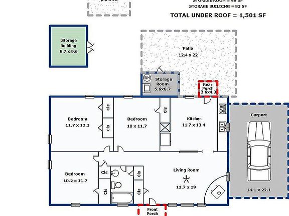 No fireplace in living rm