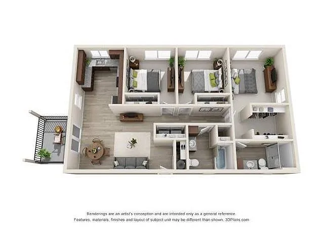 Floor plan Phase II 3x2