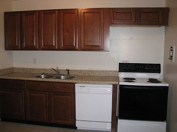 New cabinets and appliances