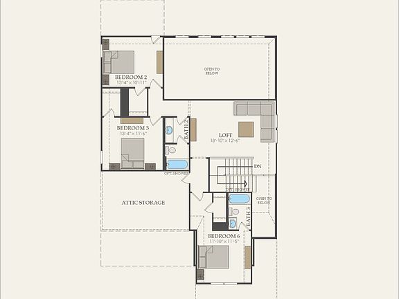 Second Floor 4 br 3.5 ba