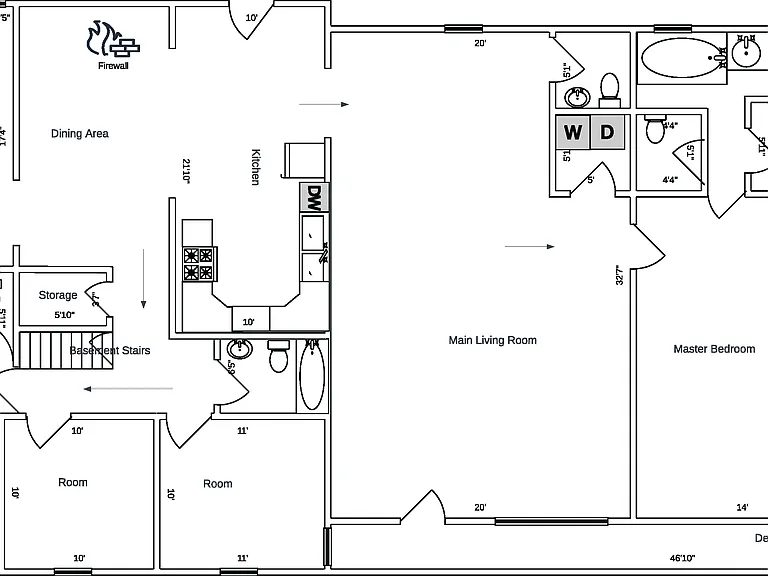 main floor plan