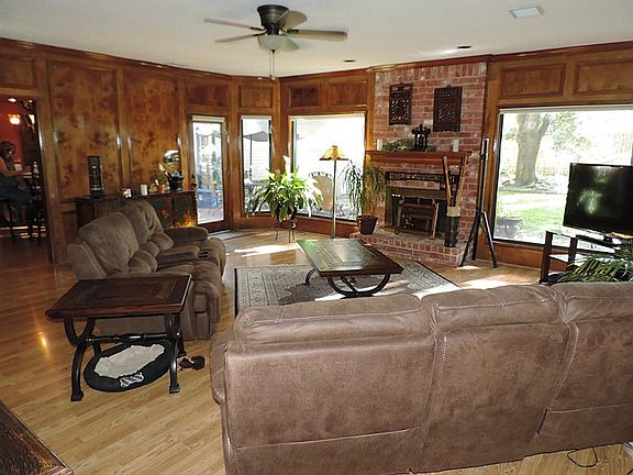 Entertain in the INCREDIBLE DEN!  Custom Wood work!