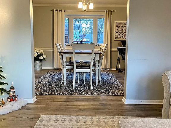 Front living room looking into dining room