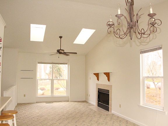 Living room and dining room