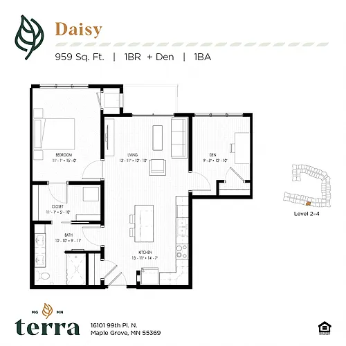 Floor plan Daisy