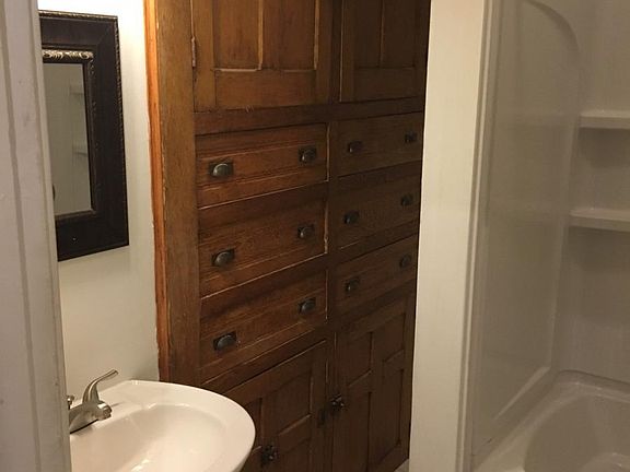 Historic bathroom cabinetry