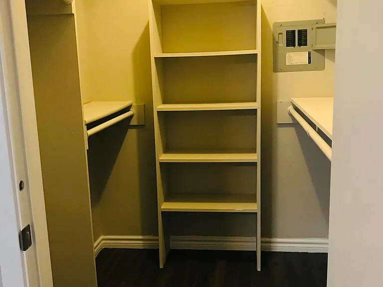 Closet in bedroom
