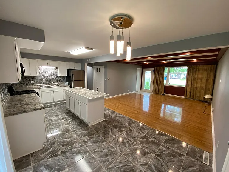 Open concept Living-Dining-Kitchen