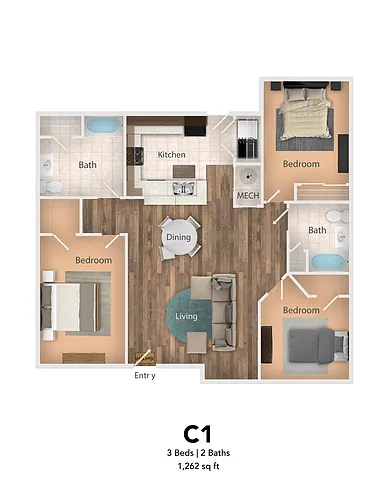 Floor plan C1