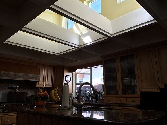 Skylights in kitchen