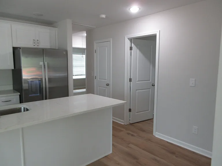 Side of kitchen leading to rest of the house