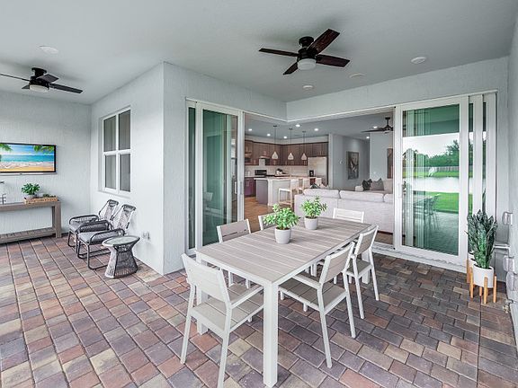 Covered Lanai with Optional Pocket Sliding Glass Doors
