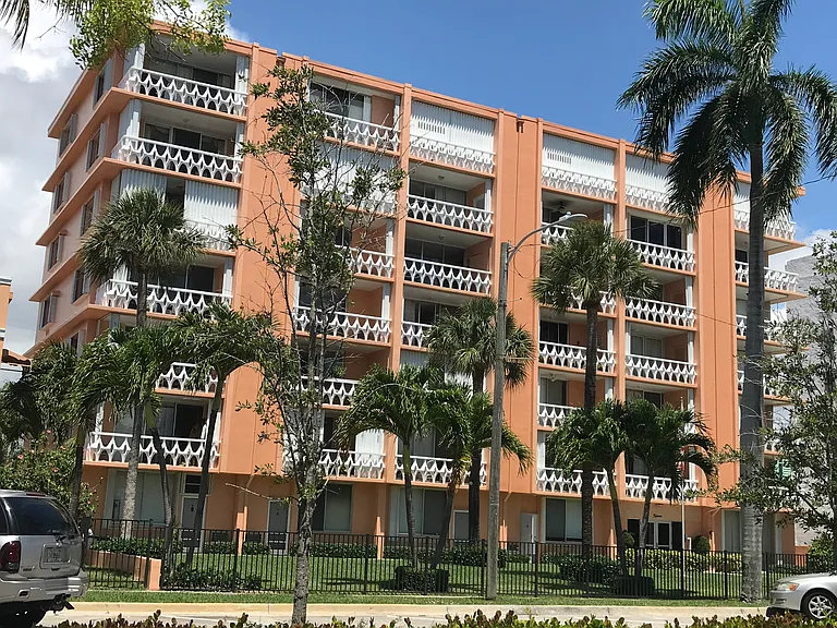 Beautiful six story building with landscape, gated access and historic Art Deco look.