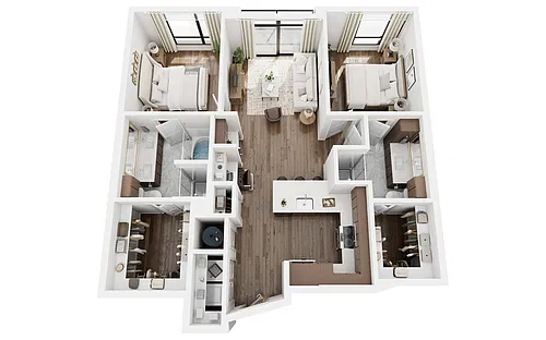 Floor plan Q