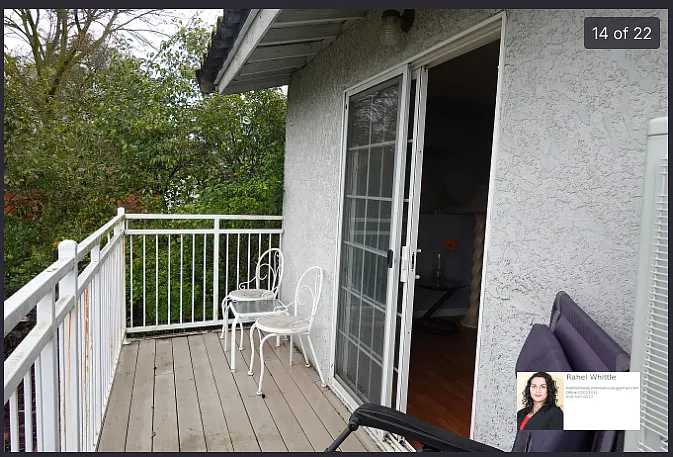 upstairs outdoor patio, single step out