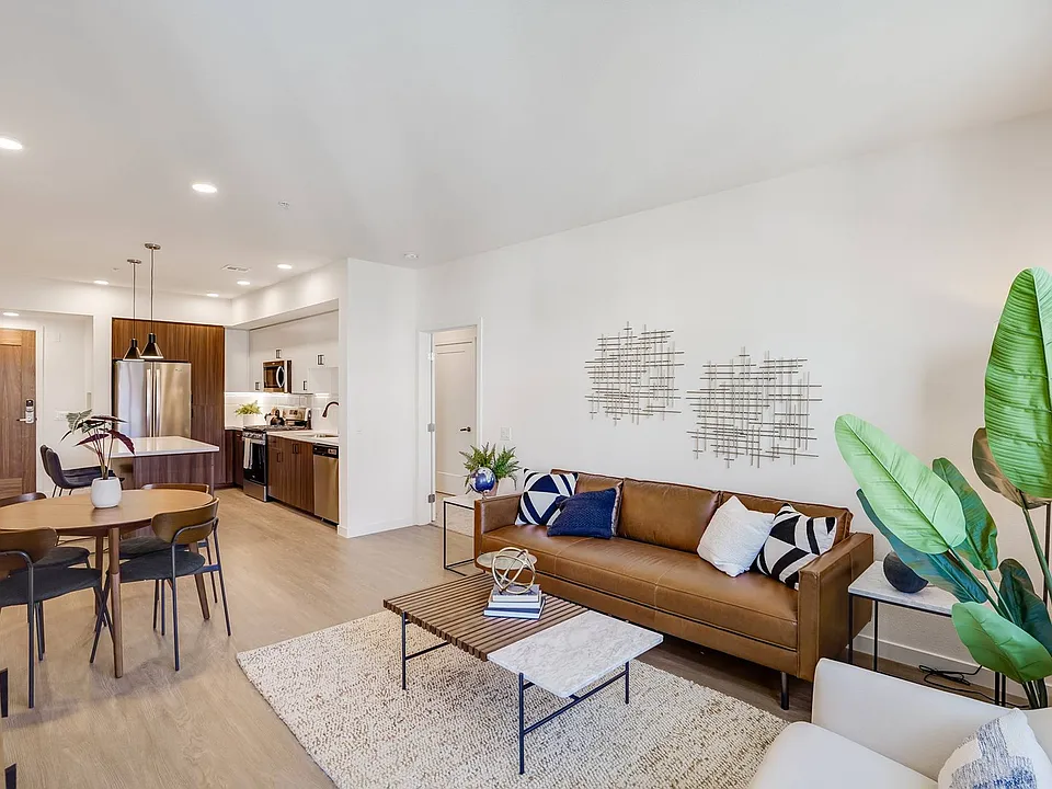 B2 apartment floorplan - living room