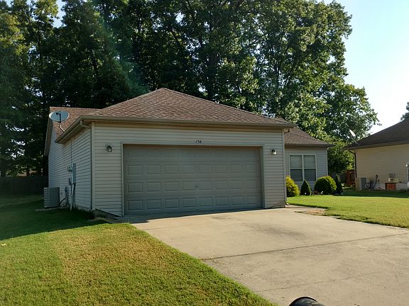 Garage and west end of house