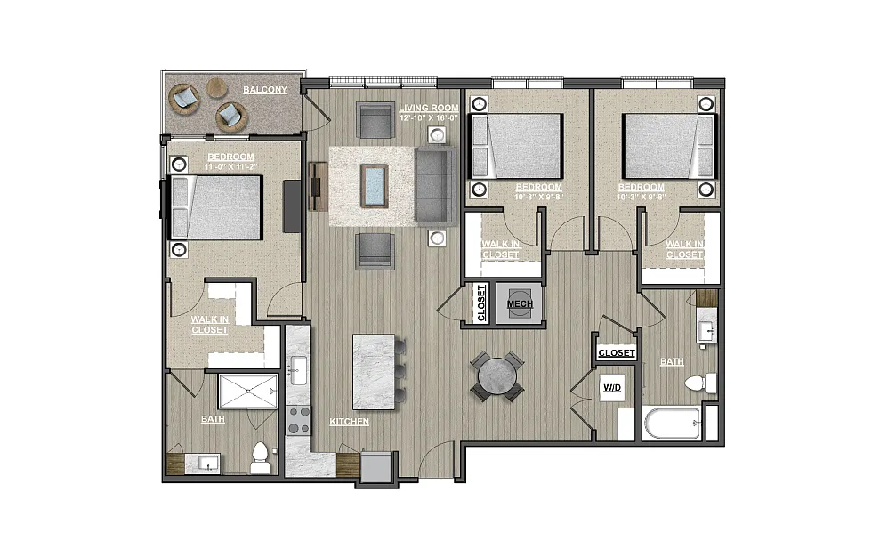 Floor plan C1 - Sweet Pea