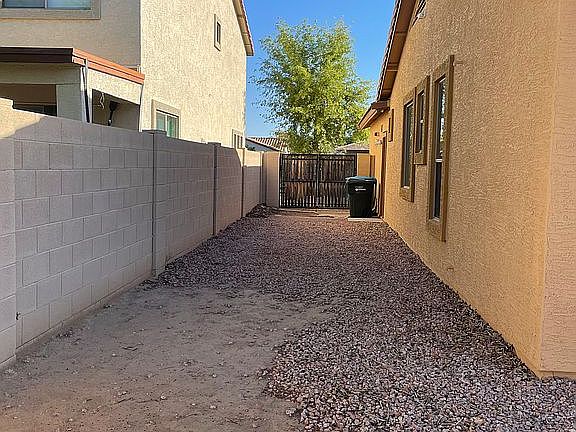 Backyard and gate