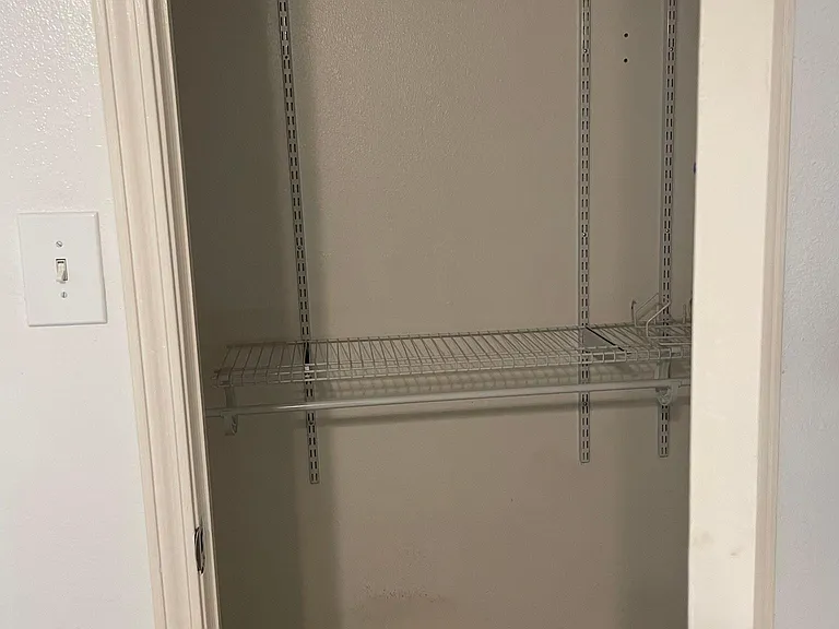 Walk-in closet in bedrooms