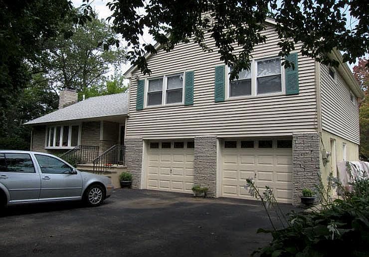 Front view from paved drive