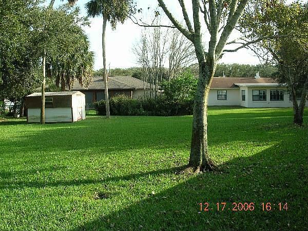 huge back yard