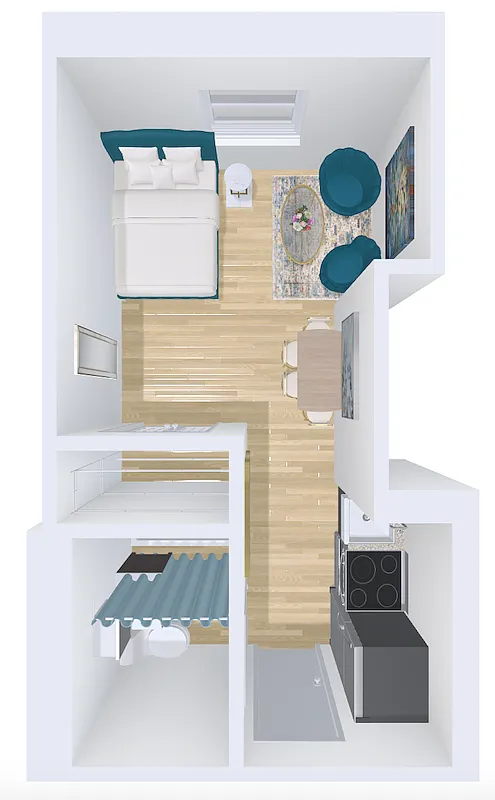 Floor plan studio 25