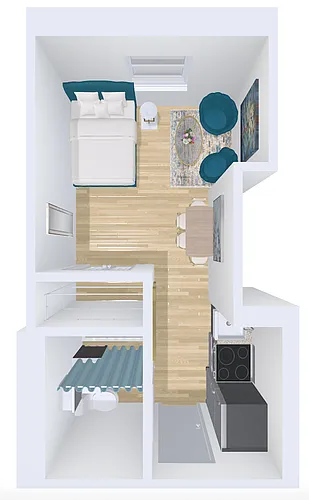 Floor plan studio 25