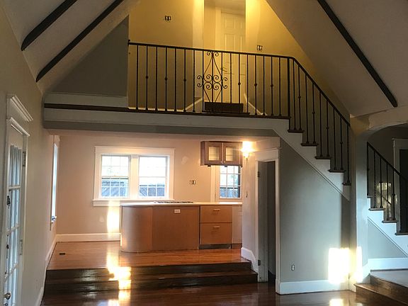 dramatic balcony over living