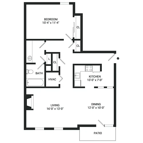 Floor plan A10- Income Restrictions Apply
