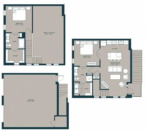 Floor plan The Mathis Townhome