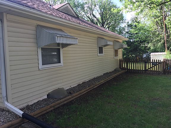 East side of house
