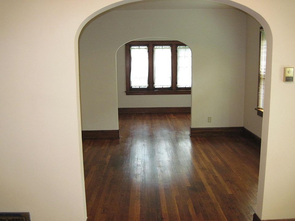 Spacious rooms with hardwood floors