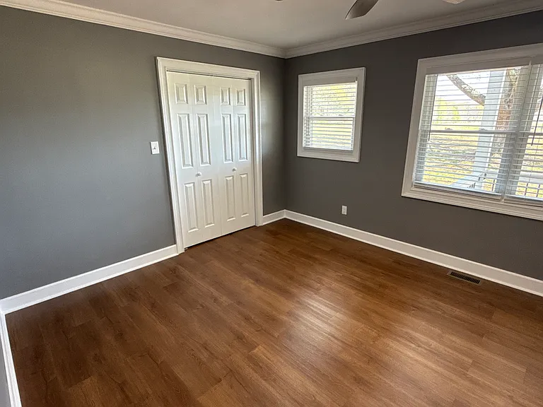 Master bedroom from door entrance.