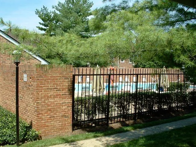 Pool steps from patio