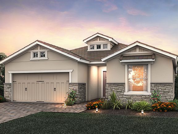 Elevation C2B with stone